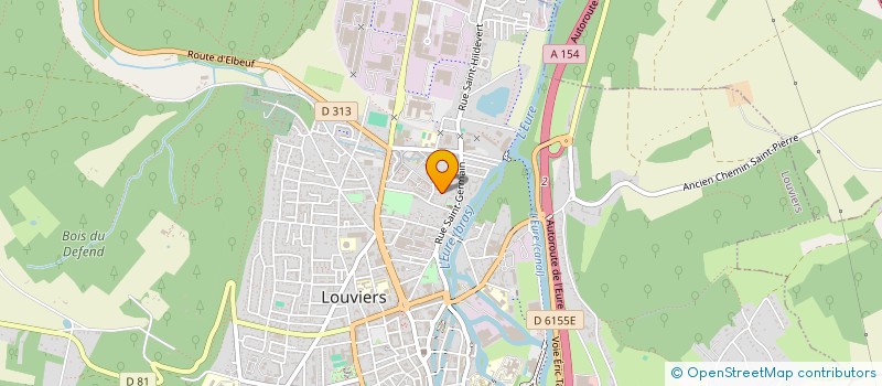 localisation de l'entreprise HOLDING UZUM  LOUVIERS