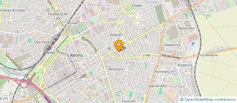 localisation de l'entreprise HOLDING V  REIMS