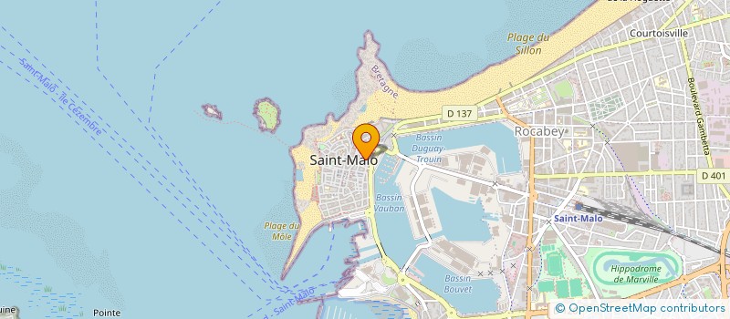 localisation de l'entreprise HOLDING V.M. à SAINT-MALO