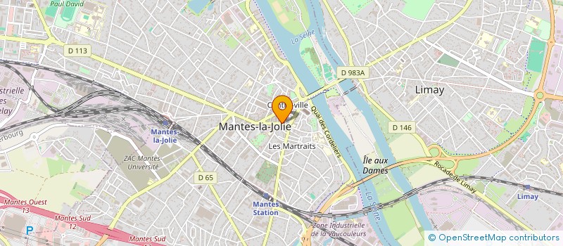 localisation de l'entreprise HOLDING V. THUARD  MANTES-LA-JOLIE