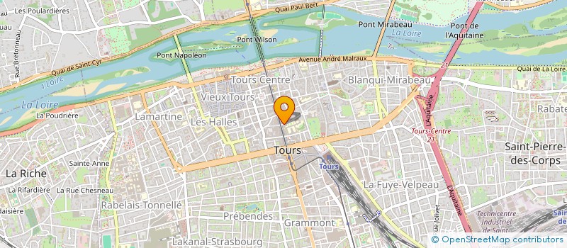 localisation de l'entreprise HOLDING V2  TOURS