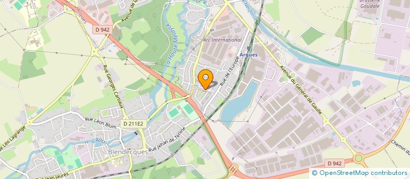 localisation de l'entreprise HOLDING VA à ARQUES
