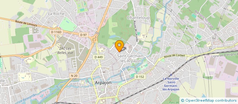 localisation de l'entreprise HOLDING VAEL  ST GERMAIN LES ARPAJON
