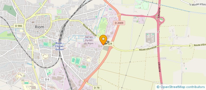 localisation de l'entreprise HOLDING VALETTE  RIOM