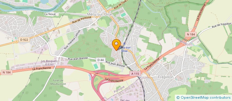 localisation de l'entreprise HOLDING VALHUGO  MERY-SUR-OISE