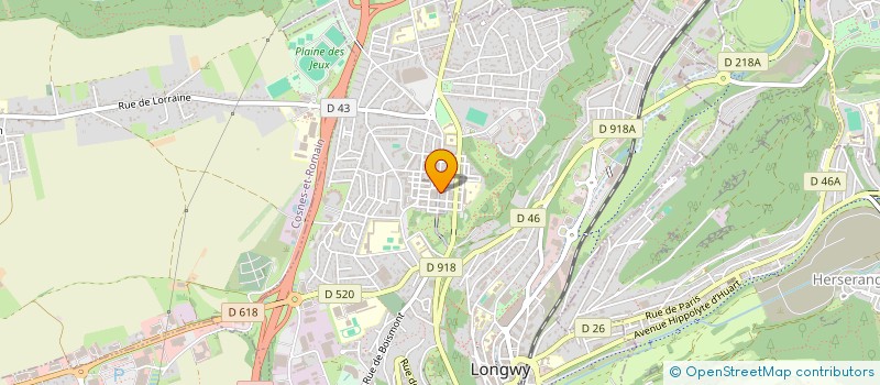 localisation de l'entreprise HOLDING VAN DE WOESTYNE à LONGWY