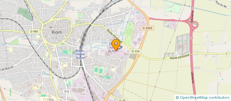 localisation de l'entreprise HOLDING VCOM  RIOM