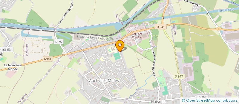 localisation de l'entreprise HOLDING VDR à AUCHY-LES-MINES