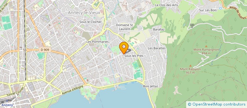 localisation de l'entreprise HOLDING VENDOME INVESTISSEMENTS à ANNECY