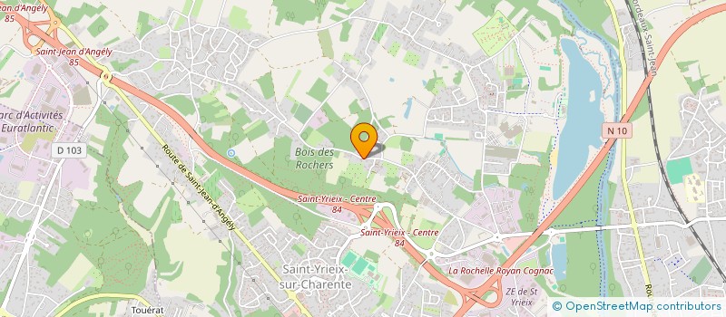 localisation de l'entreprise HOLDING VERITE à SAINT-YRIEIX-SUR-CHARENTE