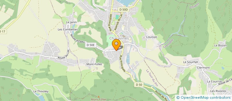 localisation de l'entreprise HOLDING VEYRET  CHARAVINES