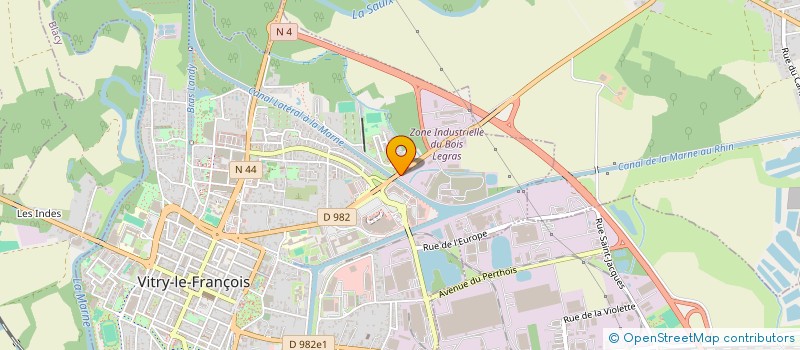 localisation de l'entreprise HOLDING VICTOR  VITRY-LE-FRANCOIS