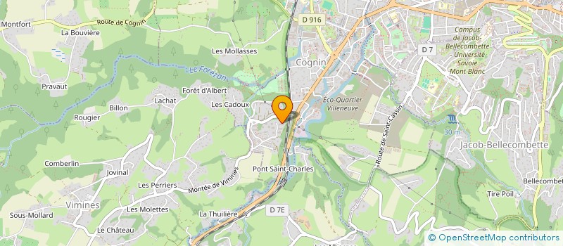 localisation de l'entreprise HOLDING VICTOR SERAIN à COGNIN