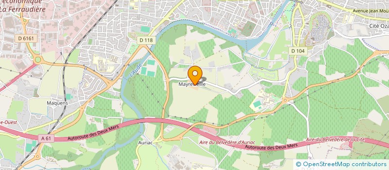 localisation de l'entreprise HOLDING VICTORIA  CARCASSONNE