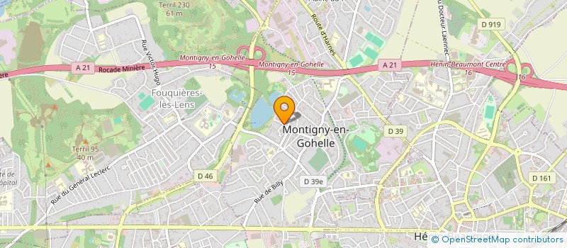 localisation de l'entreprise HOLDING VIEVILLE  MONTIGNY-EN-GOHELLE