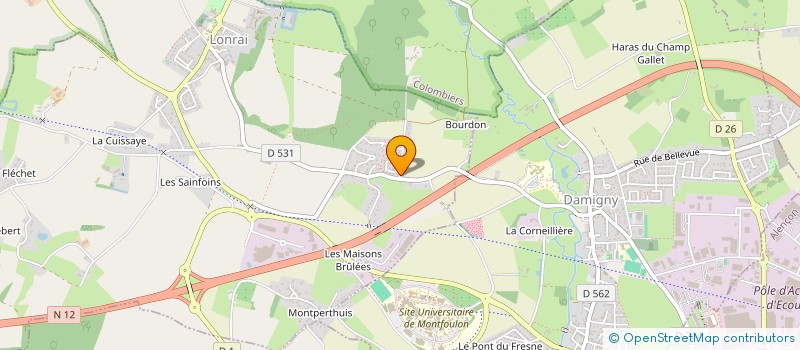 localisation de l'entreprise HOLDING VIGO à LONRAI
