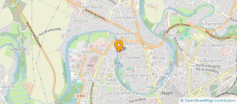 localisation de l'entreprise HOLDING VILLENEUVE  NIORT