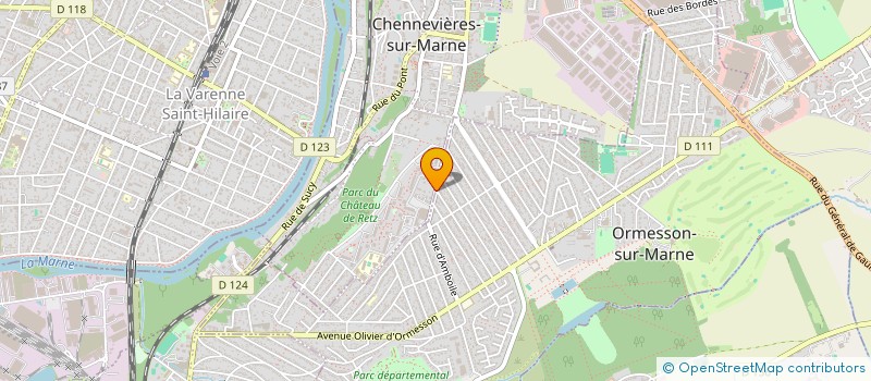 localisation de l'entreprise HOLDING VINCECAP  CHENNEVIERES-SUR-MARNE