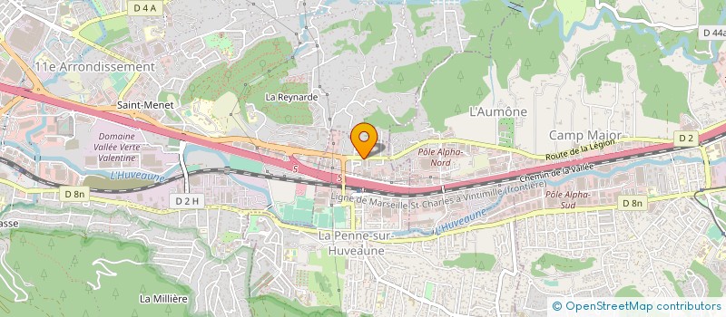 localisation de l'entreprise HOLDING VINCENT VEYSSEYRE  LA PENNE-SUR-HUVEAUNE