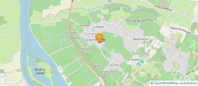 localisation de l'entreprise HOLDING VIVAS  QUINSAC