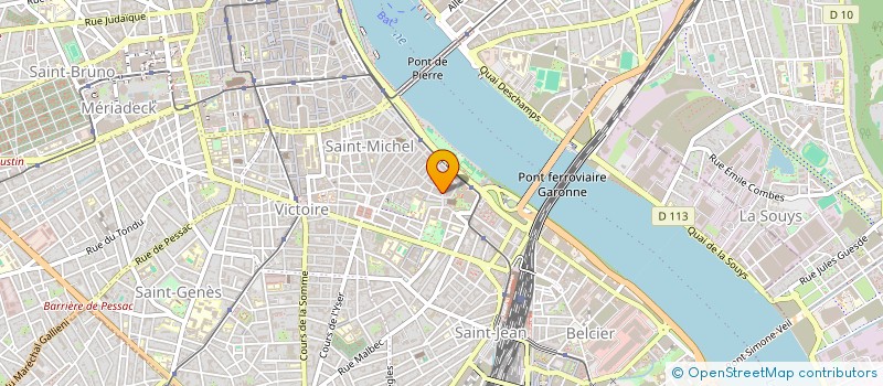 localisation de l'entreprise HOLDING W & M  BORDEAUX