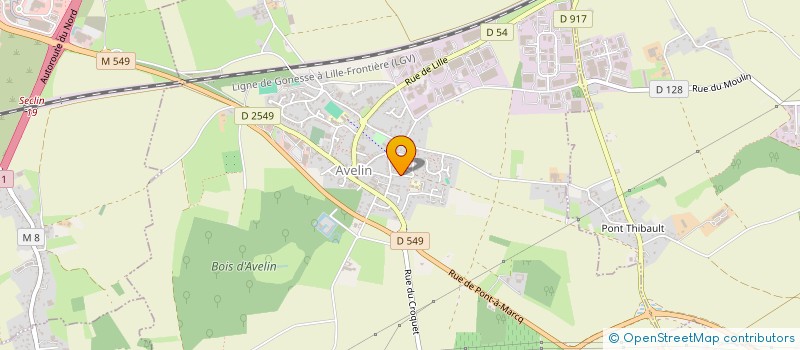 localisation de l'entreprise HOLDING WAVE  AVELIN