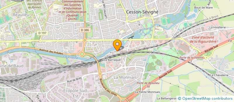 localisation de l'entreprise HOLDING WEBCO à CESSON-SEVIGNE