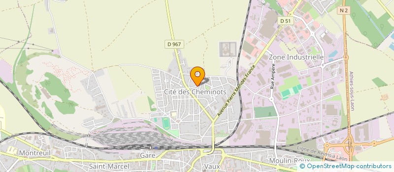 localisation de l'entreprise HOLDING WELCOME à LAON