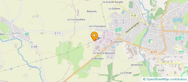 localisation de l'entreprise HOLDING WINDOSOLA à CRAON