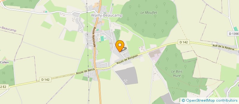 localisation de l'entreprise HOLDING WK  WAILLY-BEAUCAMP