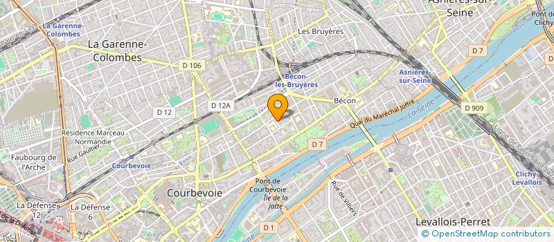 localisation de l'entreprise HOLDING WLB  COURBEVOIE