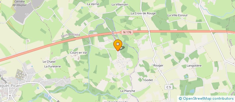 localisation de l'entreprise HOLDING X.L INVEST  BAGUER-PICAN