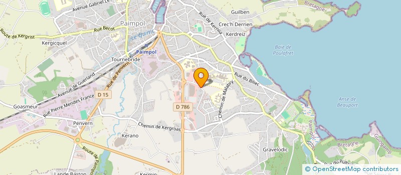 localisation de l'entreprise HOLDING XAVIER LE CORRE  PAIMPOL