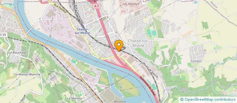 localisation de l'entreprise HOLDING XD  CHASSE-SUR-RHONE