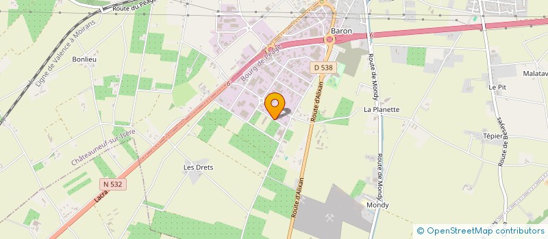 localisation de l'entreprise HOLDING XLA TRANSMISSION PROJECT  BOURG-DE-PEAGE