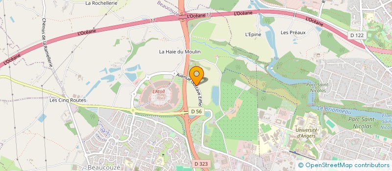 localisation de l'entreprise HOLDING XP à SAINT-MELAINE-SUR-AUBANCE
