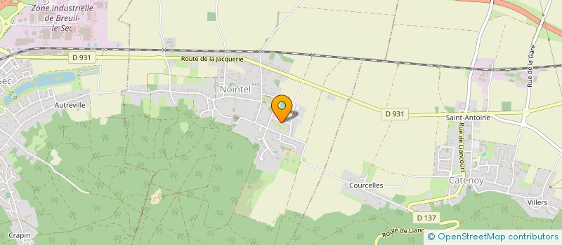 localisation de l'entreprise HOLDING Y.L  NOINTEL