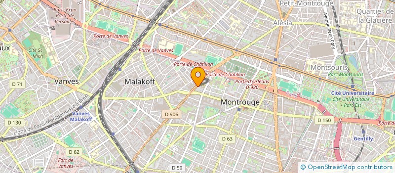 localisation de l'entreprise HOLDING YAO BI  MONTROUGE