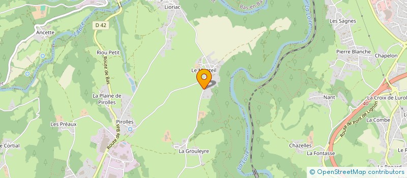 localisation de l'entreprise HOLDING YGH  BEAUZAC