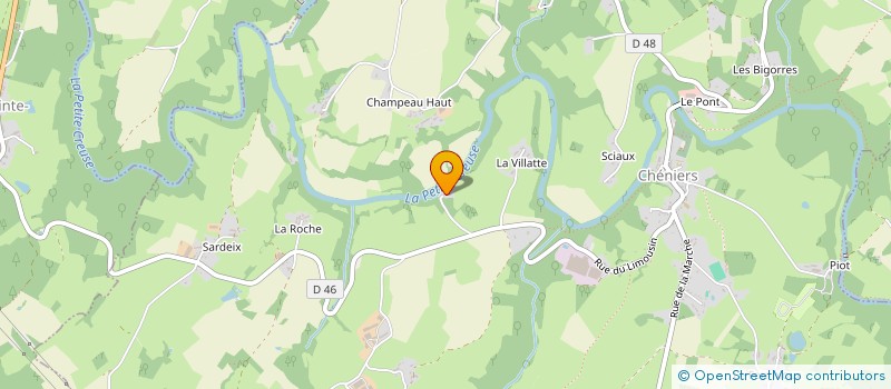 localisation de l'entreprise HOLDING YVES CHAUVIN  CHENIERS