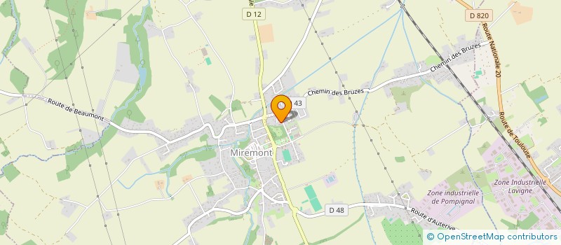 localisation de l'entreprise HOLDING YVON WATREMETZ  MIREMONT