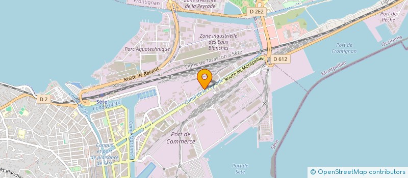localisation de l'entreprise HOLDING ZAGO à SETE