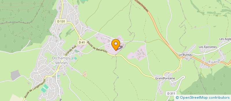 localisation de l'entreprise HOLDING ZAM FINANCE  ORCHAMPS-VENNES