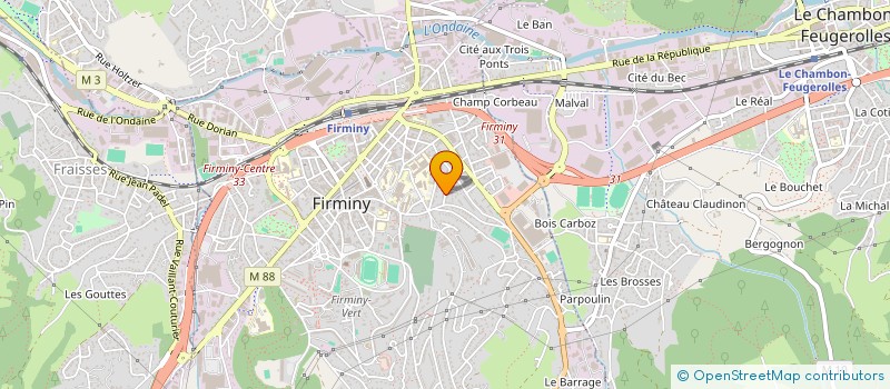 localisation de l'entreprise HOLDING ZHU  FIRMINY