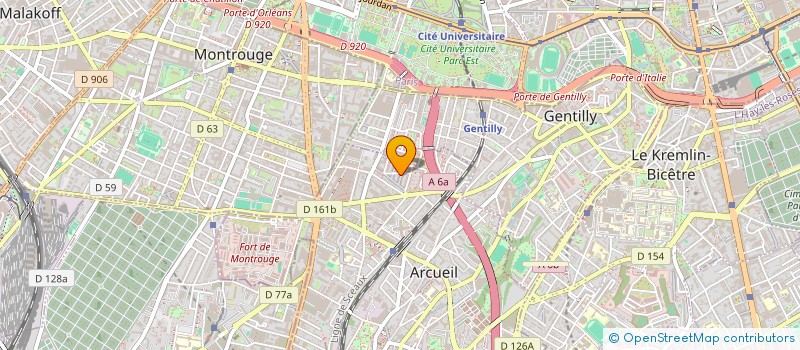 localisation de l'entreprise HOLDINGO à ARCUEIL