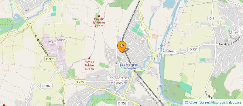 localisation de l'entreprise HOLDINOV  LES MARTRES-DE-VEYRE