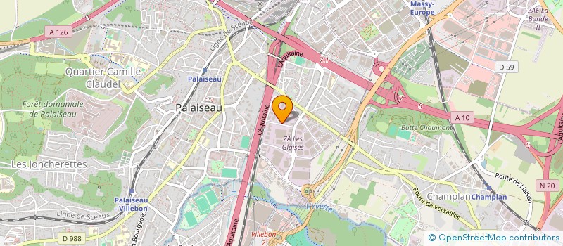 localisation de l'entreprise HOLDITECH à PALAISEAU