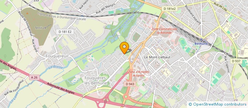 localisation de l'entreprise HOLDMAMA  FOUQUIERES-LES-BETHUNE