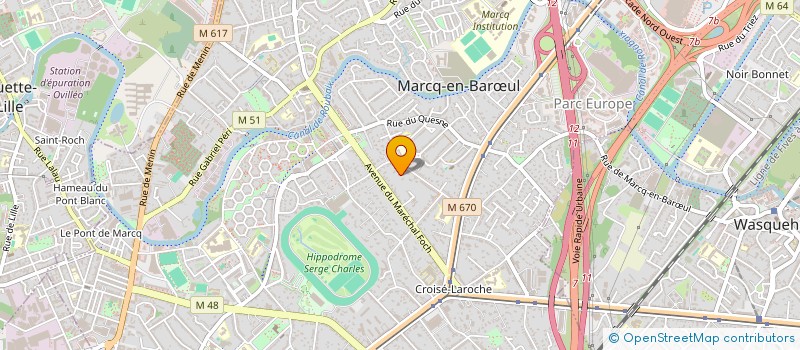 localisation de l'entreprise HOLDMARCQ à MARCQ-EN-BARŒUL