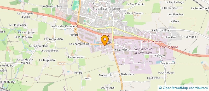 localisation de l'entreprise HOLDOUZZ à NOYAL-SUR-VILAINE